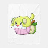 Couverture Polaire Chien avec gâteau (Devant)