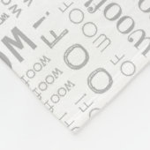 Couverture Polaire Chien Barbet avec nom Noël (Coin)