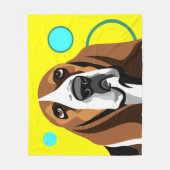 Couverture Polaire Chien Basset Hound (Devant)