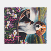 Couverture Polaire Chien beagle sur une pagaie : une aventure Pittore (Devant (Horizontal))