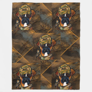 Couverture Polaire Chien Boxer