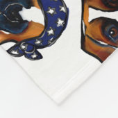 Couverture Polaire Chien Boxer 4 juillet (Coin)