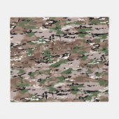 Couverture Polaire Chien Camo de l'armée mixte texturé (Devant (Horizontal))