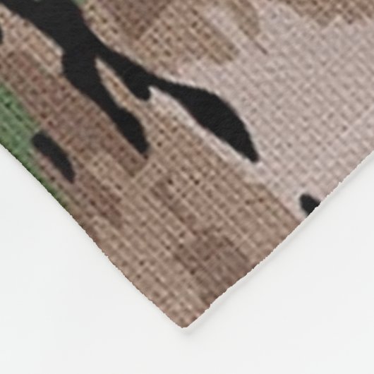 Couverture Polaire Chien Camo de l'armée mixte texturé (Coin)