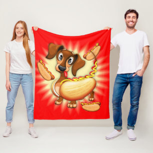 Couverture Polaire Chien chaud Dachshund
