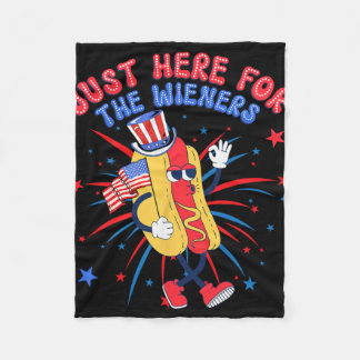 Couverture Polaire Chien Chaud Je Suis Juste Ici Pour Les Saucisses 4