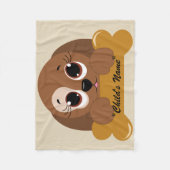 Couverture Polaire Chien Chien Chien Chien Conception bébé Lit Toison (Devant)