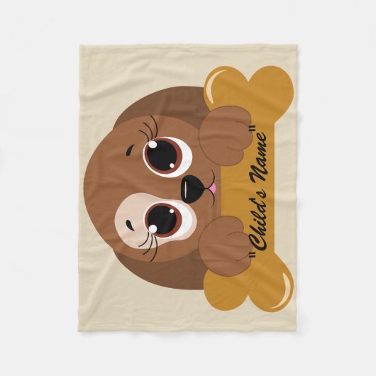 Couverture Polaire Chien Chien Chien Chien Conception bébé Lit Toison (Devant)