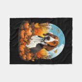 Couverture Polaire Chien Coonhound de Pumpkin Treeing Walker pour Hal (Devant (Horizontal))