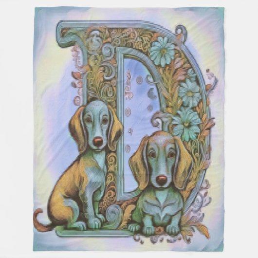 Couverture Polaire Chien D Alphabet (Devant)