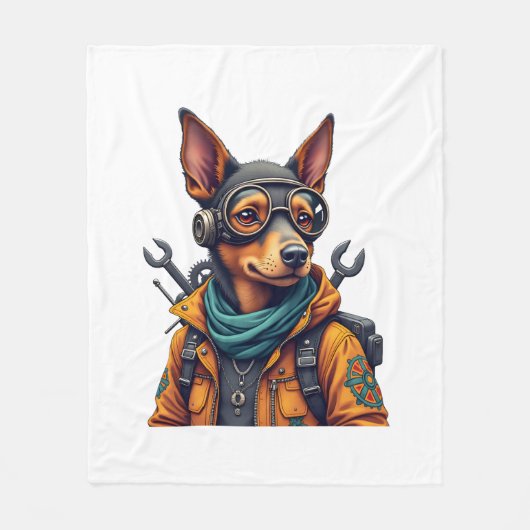 Couverture Polaire Chien d'aventure (Devant)