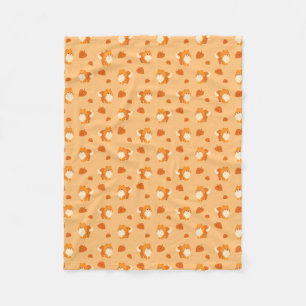 Couverture Polaire Chien de bande dessinée de Kawaii Pomeranian