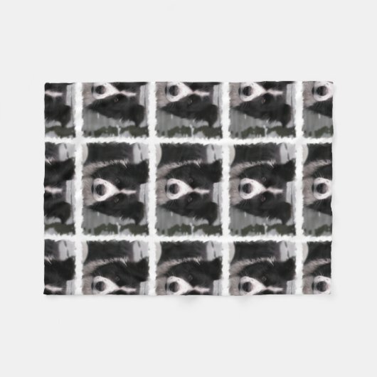 Couverture Polaire Chien de border collie (Devant (Horizontal))