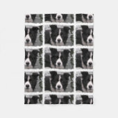 Couverture Polaire Chien de border collie (Devant)