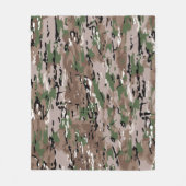 Couverture Polaire Chien de camouflage de l'armée texturé (Devant)
