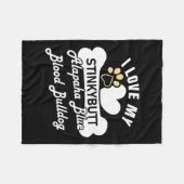 Couverture Polaire Chien de Chien de Sang Bleu - Alapaha Bulldo de Sa (Devant (Horizontal))