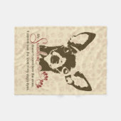 Couverture Polaire Chien de chiwawa mon soleil (Devant (Horizontal))