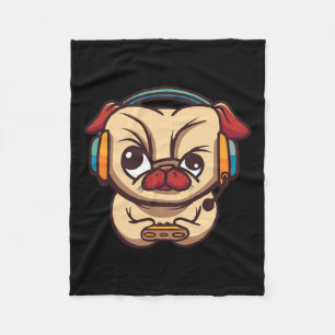 Couverture Polaire Chien de jeu jeu vidéo Pc ordinateur jeu vidéo