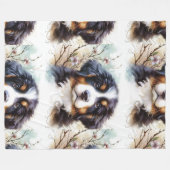 Couverture Polaire Chien de montagne bernois AI Chien (Devant (Horizontal))