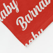 Couverture Polaire Chien de Père Noël australien avec nom (Coin)