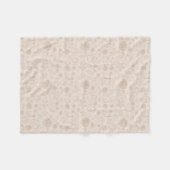 Couverture Polaire Chien De Plage Joli Coquille Et Chien Paw (Devant (Horizontal))