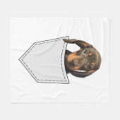 Couverture Polaire Chien de poche Dachshund (Devant (Horizontal))