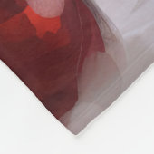 Couverture Polaire Chien de Poméranie en Noël de neige (Coin)