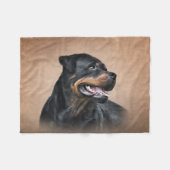 Couverture Polaire Chien de Rottweeter (Devant (Horizontal))