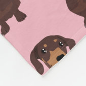 Couverture Polaire Chien de saucisse rose mignon de Weiner de (Coin)
