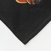 Couverture Polaire Chien de taureau 4 juillet drapeau américain (Coin)