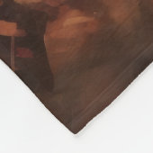 Couverture Polaire Chien de taureau français en automne Leaves automn (Coin)