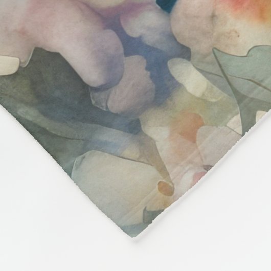 Couverture Polaire Chien de taureau Terrier avec oeufs de Pâques vaca (Coin)