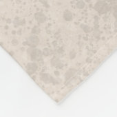 Couverture Polaire Chien De Terrier Roulé Sur Le Beige Avec Son Nom (Coin)