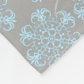 Couverture Polaire Chien de traîneau noir et blanc (Coin)