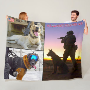 COUVERTURE POLAIRE CHIEN DE TRAVAIL MILITAIRE AMÉRICAIN