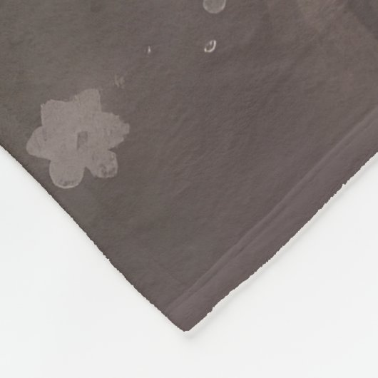 Couverture Polaire Chien de Wolfhound à Noël de neige (Coin)