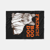 Couverture Polaire Chien d'Halloween Amusant Costume d'Halloween Boom (Devant (Horizontal))