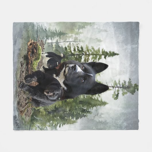 Couverture Polaire Chien d'ours karélien (Devant (Horizontal))