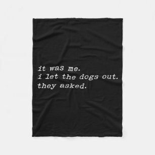 Couverture Polaire Chien drôle disant Mème Humour Citation Blague sar