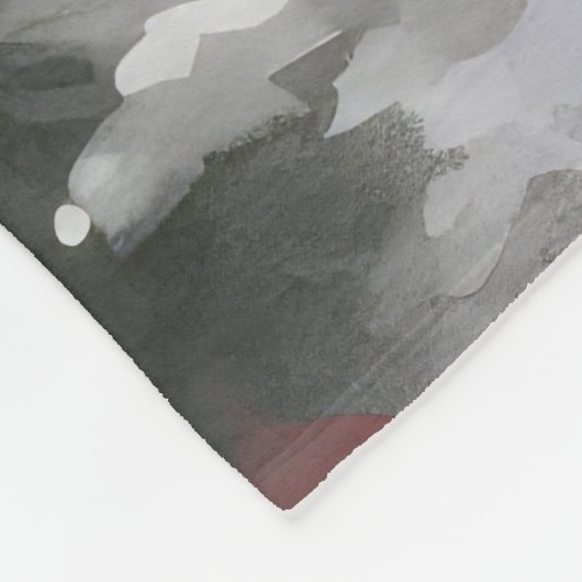 Couverture Polaire Chien du Labrador à Noël de neige (Coin)