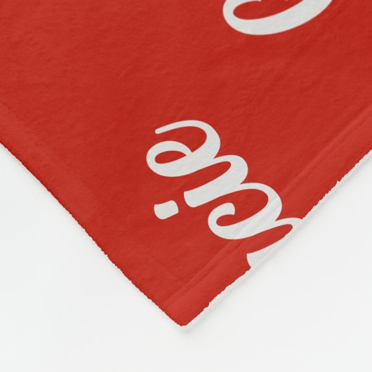 Couverture Polaire Chien espagnol Cavalier avec nom Motif Noël (Coin)