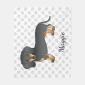 Couverture Polaire Chien et nom de Chien et de Chien de Cheveux lisse (Devant)