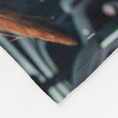 Couverture Polaire Chien excité sur Rainy Car Ride Art (Coin)