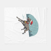 Couverture Polaire Chien Greyhound Festive Sprint (Devant (Horizontal))