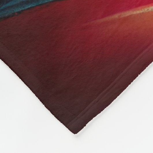 Couverture Polaire Chien Havanais en vélo peinture numérique (Coin)