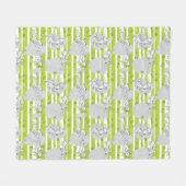 Couverture Polaire chien jouant l'arrière - plan de motif (Devant (Horizontal))