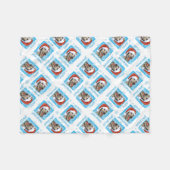 Couverture Polaire Chien-loup irlandais heureux de Howlidays (Devant (Horizontal))