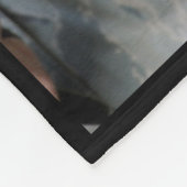 Couverture Polaire Chien Malinois Belge Souriant (Coin)