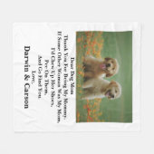 Couverture Polaire Chien Maman Mères Customisée Photo Maman Jetez une (Devant (Horizontal))