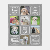 Couverture Polaire Chien Memorial Animaux de compagnie Perdre 7 Photo (Devant)